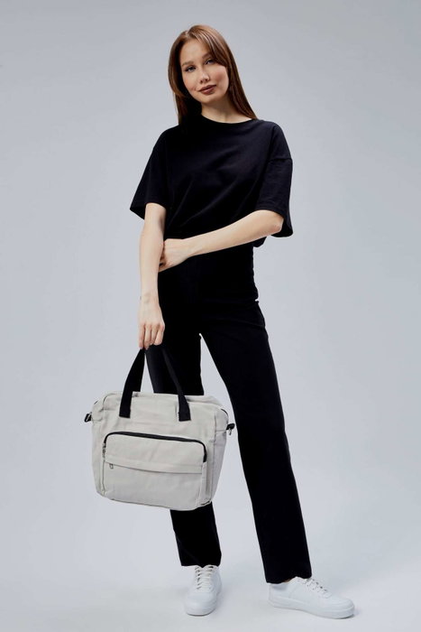 Zoozie Bags Bolsa Tote de Lona Gris Zoozie Bags Bolsa Tote de Lona Gris